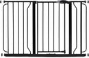 Regalo Easy Step 49-Inch Extra Wide Baby Gate, Includes 4-Inch and 12-Inch Extension Kit, 4 Pack of Pressure Mount Kit and 4 Pack of Wall Mount Kit, Black by TinyTreasures Baby Boutique