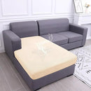 hyha Waterproof Sectional Couch Covers, Non Slip Sofa Couch Cushion Covers L Shape, Thick Stretch Jacquard Fabric, Washable Sofa Slipcovers with Elastic Bottom (1 Piece for Chaise XL, Beige) by CozyNest Decor