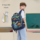 Cusangel Backpack for Boys Girls School Bookbags,Kindergarten Elementary Middle School Lightweight Waterproof Multifunctional Large Capacity for Backpack (17inch Luminous dinosaur) by TinyTreasures Baby Boutique