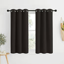 NICETOWN Toffee Brown Short Window Curtains for Windows 50 inch Long - Solid Grommet 50% Light Reducing Thermal Insulated Curtain Panels for Kitchen/Bedroom (W34 x L50, 1 Pair) by TinyTreasures Baby Boutique
