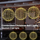 LIGHTSHARE 20IN 200LED Light Ball Yard Decoration Pathway Lights Sphere Light Fold Flat Metal Frame Indoor Outdoor Waterproof Garden Lights, Plug in by GreenHaven Gardens