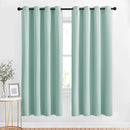 NICETOWN Blackout Curtain Panels 72 - Window Treatment Energy Saving Thermal Insulated Solid Grommet Blackout Drapes for Living Room (1 Pair, 52 by 72 inches, Aqua Blue) by TinyTreasures Baby Boutique
