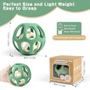 MCGMITT Sensory Balls for Baby, Easy Grasp Food Grade Stretchy Silicone Baby Teether Ball for 0-6 6-12 Months, BPA-Free Montessori Chew Toy, Newborn Infant Learning Developmental Toys Gift by TinyTreasures Baby Boutique