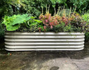 Vego garden Raised Garden Bed Kits, 17" Tall 6 in 1 Modular Metal Raised Planter Bed for Vegetables Flowers Patio Ground Planter Box-Pearl White by GreenHaven Gardens