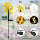 MAGGIFT Solar Lights Outdoor Garden Decorative Flowers, Waterproof Solar Garden Lights with 20 Yellow Lily Flowers,LED Solar Powered Landscape Lights for Yard Garden Patio (Yellow, 4Pack) by GreenHaven Gardens