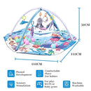 Baby Play Gym Mat,10-in-1 Tummy Time Mat,Sea World Baby Play Mat Activity Gym,Washable Foldable Baby Floor Play Mat for Infants and Toddlers from 0-6-12 Months Newborn Sensory Motor Skill Development by TinyTreasures Baby Boutique