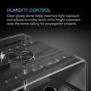 AC Infinity Humidity Dome, Germination Kit with Sturdy Drip Tray, 5x8 Cell Seedling Tray, and Vented Height Extension Panels, for Seed Starting, Propagation, Cloning Plants