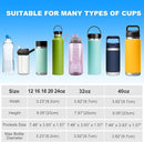 Water Bottle Holder with Strap for Hydroflask 32oz 40oz, Carrier Sling Bag with Phone Pocket Sleeve for Men Women Hiking Camping Travelling by TinyTreasures Baby Boutique