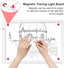 Zocelight A4 Light Box for tracing,Ultra-Thin Magnetic led Light pad for Diamond Painting,3 Level dimming Copy Board for Drawing,Sketching,Tattoo,Light Board for Artists,X-ray Viewing,Weeding Vinyl by TinyTreasures Baby Boutique