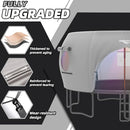 Gardenature 10FT/12FT/14FT Trampoline Tent(Tent Only), Fit Round Trampolines, Shade Cover with LED Light, Outdoor Trampolien Accessories, Anti-Tear, Beige by TinyTreasures Baby Boutique