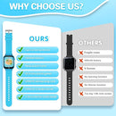 Vakzovy Kids Smart Watch Boys Aged 5-12, HD Touchscreen Kids Watch with 26 Games Video Camera Music Pedometer Audiostory Learn Card Educational Toys Birthday Gifts for Girls Ages 5 6 7 8 9 by TinyTreasures Baby Boutique