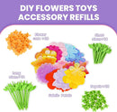 windpaint DIY Fabric Flower Bouquets Toys Accessories, DIY Craft Kits Flowers Accessories for Toddler Kids,Birthdays Gifts (Colorful) by TinyTreasures Baby Boutique