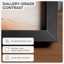 Homeforia 18x24 Poster Frame Black, High End Metal 18 x 24 Picture Frames with Mat 16 by 20 inch Photo, 18x24 Black Frame Matted to 16x20 Print, 24x18 Hanging Frame, Tempered Glass, Wall Kit, Set of 1 by CozyNest Decor