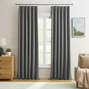 KEQIAOSUOCAI Grey Pinch Pleat Curtains & Drapes 156 Inches Long 2 Panels Set, Privacy Darkening Sound Dampening Window Treatment for Bedroom Vertical Draft Blackout Blinds for Living Room 40 by 156 by TinyTreasures Baby Boutique