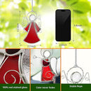Angel Stained-Glass Sun-Catchers for Window Hangings,3PCS Handmade Stain Glass Angel Suncatchers Ornament for Women,Christmas Tree Decor Memorial Gifts for Mom by GreenHaven Gardens