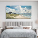 HGUAOA Coastal Canvas Wall Art - Large Landscape Wall Art for Living Room - Ocean and Beach Painting - Blue Artwork for Bedroom Decor - Above Bed Wall Pictures -Beach Theme Print Art by CozyNest Decor