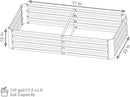 Sunnydaze Galvanized Steel Rectangular Raised Garden Bed - for Flowers, Plants, and Vegetables - Silver - 3 x 6 ft by GreenHaven Gardens