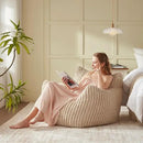 Giant Bean Bag Chairs for Adults Teens, Large Bean Bag Sofa Chairs with Filling Comfy Fuzzy BeanBag Chair with Armrests for Bedroom Living Room Reading by CozyNest Decor