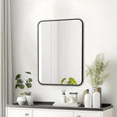 Fabuday Small Black Bathrrom Mirror for Over Sink - 16x24 Framed Rectangle Wall Mirror, Matte Metal Rectangular Vanity Mirrors for Bedroom, Living Room, Entryway, Hallway, Horizontally/Vertically by CozyNest Decor