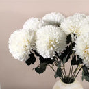 Large Faux Kiku Flower White - 10 Stems, Bulk Silk Flowers For Home Decor Indoor, Realistic Artificial Flowers, Fake White Flowers, Real Touch Flowers, Flores Artificiales Para Centro De Mesa by CozyNest Decor