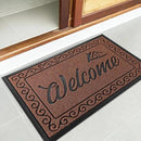 Yimobra Welcome Mat, Heavy Duty Sturdy Door Mats for Home Entrance Outdoor Indoor, Front Doormat for Outside Patio Floor Entry Porch Garage Office, Waterproof, Low Profile, 47 x 24, Maroon by CozyNest Decor