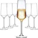 Amazing Abby - Stella - 8-Ounce Unbreakable Tritan Champagne Flutes (Set of 6), Plastic Wine Glasses, Reusable, BPA-Free, Dishwasher-Safe, Perfect for Poolside, Outdoors, Camping, and More by CozyNest Decor