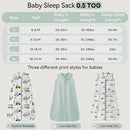 Baby Sleep Sack 0-6 Months 0.5 Tog Wearable Blanket Baby, 3 Pack 100% Cotton Lightweight Sleeping Sack with 2-Way Zipper for Newborn Infant Excavator by TinyTreasures Baby Boutique