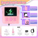 Instant Print Camera for Kids, Christmas Birthday Gifts Girls Boys Age 3-12, HD Digital Video Cameras Toddler, Portable Toy 3 4 5 6 7 8 9 10 Year Old Girl with 32GB SD Card-Pink by TinyTreasures Baby Boutique