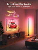 Govee Floor Lamp 2 with Matter, RGBIC, Warm Cool White LED, Alexa Compatible, 1725lm, Music Sync, Scene Modes, Smart Floor Lamp for Living Room, Bedroom, Black(1 Pack) by CozyNest Decor