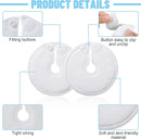 Tondiamo 28 Packs Soft g Tube Pads Holder Abdominal Feeding g Tube Button Cotton Pads Covers for Nursing Care(White) by TinyTreasures Baby Boutique