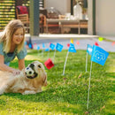 Zozen 50Pack Blue Marking Flags, Writable/15x4x5 Inch, Yard Flags for Lawn & Irrigation & Landscape & Sprinkler & Survey & Dog Training. by GreenHaven Gardens