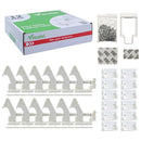 12 Pack Cabinet Locks Child Safety Latches - Vmaisi Baby Proofing Cabinets Drawer Lock with Adhesive Easy Installation - No Drilling or Extra Screws (White) by TinyTreasures Baby Boutique