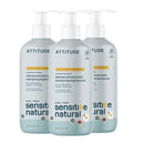 ATTITUDE 2-in-1 Shampoo and Body Wash for Baby, EWG Verified, Plant- and Mineral-Based Ingredients, Vegan Products for Sensitive Skin, Unscented, 16 Fl Oz (Pack of 3) by TinyTreasures Baby Boutique