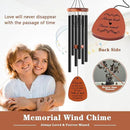 Sympathy Wind Chimes, Memorial Wind Chimes for Loss of Loved One, Sympathy/Memorial/Bereavement/Condolence Funeral Gifts in Memory of a Loved One Mother Father, 30" Wooden by CozyNest Decor