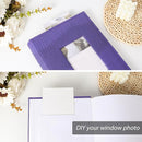 RECUTMS Photo Album Holds 300 4x6 Photos with Memo Areas, Slip in Pockets PU Leather Cover Photo Book with Front Window for Memories Couple Kids Family Pictures (Purple) by TinyTreasures Baby Boutique