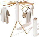 Clothes Drying Rack Tripod,Drying Rack Clothing,Laundry Drying Rack,Floor Standing,16 Wooden Poles,Collapsible Drying Racks for Laundry,Retractable,Foldable,Folding by CozyNest Decor