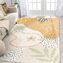 Lahome Washable Area Rug for Living Room - 5x7 Rug for Classroom Throw Non-Slip Soft Rugs for Bedroom Aesthetic, Boho Taupe Botanical Print Indoor Capet for Kids Nursery Dorm Entryway Dining Room by TinyTreasures Baby Boutique