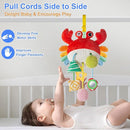 Car Seat Toy for Babies 0-6 Months, Stroller Toy with a Convenient clip, Carseat Toys Hanging Baby Accessories,Built-In Bell, Rattle,Squeaky,Mirror for infant,Babies Gift 0-3-6-12 months Boy Girl by TinyTreasures Baby Boutique