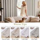 H.VERSAILTEX Blackout Room Darkening Thermal Insulated Grommet Window Curtains for Living Room,Grommet Top,Ivory/Cream Pattern,52x63-inch, Sold by 2 Panels by CozyNest Decor