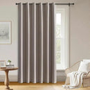 Blackout Curtains Customsize 1 Panel, 100% Blackout Textured Thermal Curtains, Grommet Privacy Light Blocking Drapes for Living Room Bedroom Luxury Decor(Customsize, Linen) by CozyNest Decor