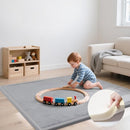 Thick Play Mat for Baby, 50 X 50x 1.3" Memory Foam Playpen Mat,Ultra Soft Tummy Time Mat with Non-Slip Backing, Baby Crawling Mat Child Nursery Rug for Infant, Toddlers, Kids (Light Gray) by TinyTreasures Baby Boutique