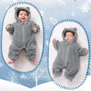 Newborn Baby Bear Outfit Suit Girls Boys Fleece Jumpsuit Romper Hooded Winter Snowsuit Clothes by TinyTreasures Baby Boutique