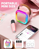 IROO Mini Karaoke Machine for Kids, 2025 TOP Toys Birthday Gifts Ideas for Girls Ages 4, 5, 6, 7, 8, 9, 10, 12+ Years Old, Portable MP3 Player with 3 Wireless Mics for Party by TinyTreasures Baby Boutique