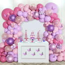 Amandir 175Pcs Pink and Purple Balloon Garland Arch Kit Butterfly Baby Shower Decorations for Girl, Lavender Purple Dusty Pink Balloon for Women Birthday Bridal Shower Wedding Party Supplies by CozyNest Decor