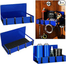 3 Pack Magnet Garage Organizer Magnetic Spice Rack for Refrigerator 20 lb Capacity Shelf Hanging Heavy Duty Magnetic Fridge Side for Organize Garage Tools(Blue) by CozyNest Decor