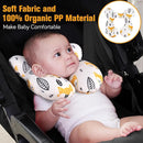 KAKIBLIN Baby Neck Pillow, Upgraded Baby Support Pillow for Head and Neck, Babies Head Pillow for Car Seat,Pushchair,Travel(Yellow Fox) by TinyTreasures Baby Boutique