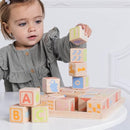 Le Toy Van - Petilou Wooden Educational ABC Wooden Blocks | Educational Wood Toys for Toddlers and Babies | Suitable for A Boy Or Girl 1 Year Old + by TinyTreasures Baby Boutique