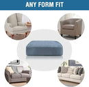H.VERSAILTEX Velvet Stretch Couch Cushion Cover Plush Cushion Slipcover for Chair Cushion Furniture Protector Seat Cushion Sofa Cover (1 Piece Armchair Cushion Covers, Stone Blue) by CozyNest Decor