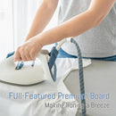 Ironing Board Full Size, BlissBoard 43"x13" Sturdy Heavy Duty Iron Board with Iron Rest, Heat Resistant Cover with Ultra Thick Padding, Height Adjustable, Silver by CozyNest Decor