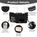 Accmor Universal Stroller Organizer with Insulated Cup Holder, Stroller Caddy Bag Accessories, Stroller Cup Holder Organizer for Uppababy Baby Jogger Britax Stroller, Black by TinyTreasures Baby Boutique